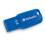 Verbatim 32GB Ergo USB 3.0 Flash Drive - Blue View Product Image