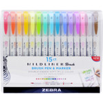 Zebra Pen Mildliner Double Ended Brush Pens View Product Image