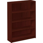 HON 1870 Series Bookcase, Four Shelf, 36w x 11 1/2d x 48 3/4h, Mahogany View Product Image