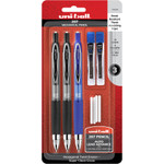 uni-ball 207 Mechanical Pencil with Lead and Eraser Refills, 0.7 mm, HB (#2), Black Lead, Assorted Barrel Colors, 3/Set View Product Image