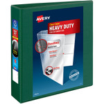 Avery Heavy-Duty View Binder with DuraHinge and Locking One Touch EZD Rings, 3 Rings, 2" Capacity, 11 x 8.5, Green View Product Image