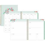 Blue Sky Frosted Weekly/Monthly Planner, 11 x 8.5, Laurel, 2022 View Product Image