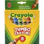 Crayola So Big Crayons, Large Size, 5 x 9/16, 8 Assorted Color Box View Product Image