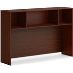 HON Mod Desk Hutch, 3 Compartments, 60 x 14 x 39.75, Traditional Mahogany View Product Image