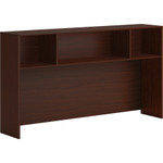 HON Mod Desk Hutch, 3 Compartments, 72 x 14 x 39.75, Traditional Mahogany View Product Image