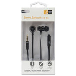 Case Logic 800 Series Earbuds w/Microphone, Black, 4 ft Cord View Product Image