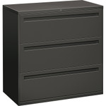 HON 700 Series Three-Drawer Lateral File, 42w x 18d x 39.13h, Charcoal View Product Image