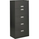 HON 600 Series Five-Drawer Lateral File, 30w x 18d x 64.25h, Charcoal View Product Image