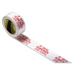 Scotch Printed Message Box Sealing Tape, 3" Core, 1.88" x 109 yds, Red/White View Product Image