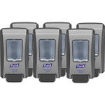 PURELL FMX-20 Soap Push-Style Dispenser, 2,000 mL, 6.5 x 4.65 x 11.86, Graphite/Chrome, 6/Carton View Product Image