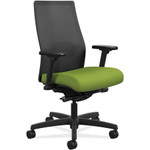 HON Ignition 2.0 4-Way Stretch Mid-Back Mesh Task Chair, Supports up to 300 lbs., Pear Seat, Black Back/Base View Product Image