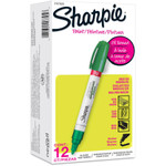 Sharpie Permanent Paint Marker, Medium Bullet Tip, Green, 12/Pack View Product Image