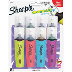 Sharpie Clearview Tank-Style Highlighter, Chisel Tip, Assorted Colors, 8/Set View Product Image