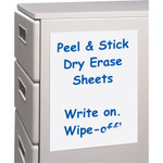 C-Line Peel and Stick Dry Erase Sheets, 8 1/2 x 11, White, 25 Sheets/Box View Product Image