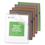 C-Line Deluxe Vinyl Project Folders, Letter Size, Assorted Colors, 35/Box View Product Image