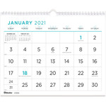 Blueline Large Print Wall Calendar View Product Image