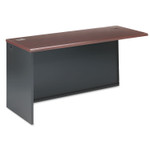 HON 38000 Series Return Shell, Left, 60w x 24d x 29-1/2h, Mahogany/Charcoal View Product Image