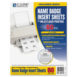 C-Line Name Badge Inserts, 4 x 3, White, 60/Pack View Product Image