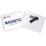 C-Line Magnetic Name Badge Holder Kit, Horizontal, 4w x 3h, Clear, 20/Box View Product Image