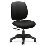 HON ComforTask Multi-Task Chair, Supports up to 300 lbs., Black Seat, Black Back, Black Nylon Base View Product Image