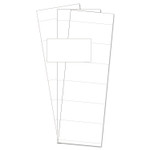 MasterVision Data Card Replacement, 3"w x 1 3/4"h, White, 500/PK View Product Image