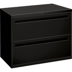 HON 700 Series Two-Drawer Lateral File, 36w x 18d x 28h, Black View Product Image