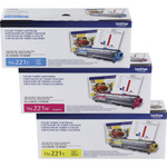 Brother TN2213PK Toner, 1,400 Page-Yield, Cyan/Magenta/Yellow View Product Image