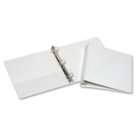 AbilityOne 7510015194381 SKILCRAFT Round Ring View Binder, 3 Rings, 1.5" Capacity, 11 x 8.5, White View Product Image