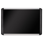 MasterVision Black fabric bulletin board, 48 x 96, Silver/Black View Product Image