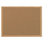 MasterVision Value Cork Bulletin Board with Oak Frame, 36 x 48, Natural View Product Image