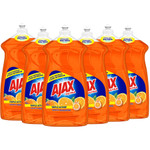 Ajax Dish Detergent, Liquid, Antibacterial, Orange, 52 oz, Bottle, 6/Carton View Product Image