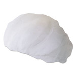 Boardwalk Disposable Hairnets, Nylon, Large, White, 100/Pack View Product Image