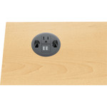 HON USB AC Power Hub Grommet, 3" Diameter, Black View Product Image