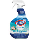 Clorox Scentiva Multi Surface Cleaner, Pacific Breeze and Coconut, 32 oz, 6/Carton View Product Image