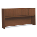 HON Foundation Hutch with Doors, Compartment, 72w x 14.63d x 37.13h, Shaker Cherry View Product Image