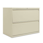 Alera Two-Drawer Lateral File Cabinet, 36w x 18d x 28h, Putty View Product Image