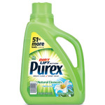 Purex Ultra Natural Elements HE Liquid Detergent, Linen & Lilies, 75oz Bottle,6/Carton View Product Image