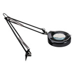 Alera Full Spectrum Clamp-On Magnifier, Adjustable, 9"w x 26"d x 36"h, Matte Black View Product Image