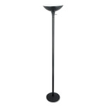 Alera Torchier Floor Lamp, 12.5"w x 12.5"d x 72"h, Matte Black View Product Image