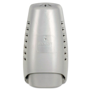 Renuzit Wall Mount Air Freshener Dispenser, 3.75" x 3.25" x 7.25", Silver View Product Image