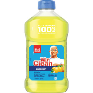 Mr. Clean Multi-Surface Antibacterial Cleaner, Summer Citrus, 45 oz Bottle, 6/Carton View Product Image