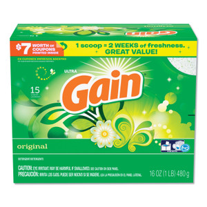 Gain Powder Laundry Detergent, Original Scent, 16 oz Box, 6/Carton View Product Image