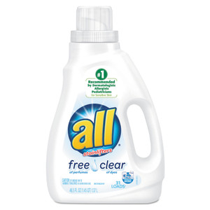 All Free Clear HE Liquid Laundry Detergent, 50 oz Bottle View Product Image