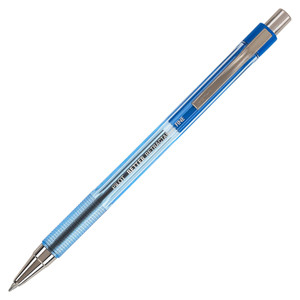 Pilot Better Retractable Ballpoint Pen, Fine 0.7mm, Blue Ink, Translucent Blue Barrel, Dozen View Product Image