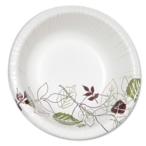 Dixie Ultra Pathways Heavyweight Paper Bowls, 20oz, White/Green/Burgundy, 125/Pack View Product Image