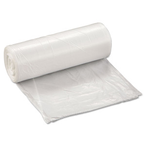 Inteplast Group Low-Density Commercial Can Liners, 10 gal, 0.35 mil, 24" x 24", Clear, 1,000/Carton View Product Image