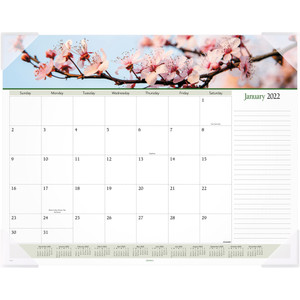 AT-A-GLANCE Floral Panoramic Desk Pad, 22 x 17, Floral, 2021 View Product Image