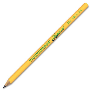 Dixon Ticonderoga Laddie Woodcase Pencil, HB (#2), Black Lead, Yellow Barrel, Dozen View Product Image