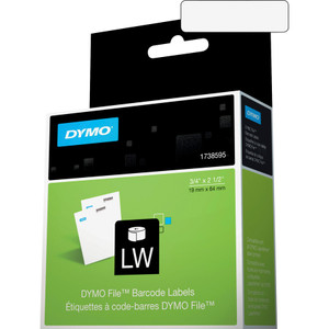 DYMO LabelWriter Bar Code Labels, 0.75" x 2.5", White, 450 Labels/Roll View Product Image