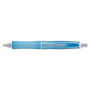 Pilot Dr. Grip Frosted Retractable Ballpoint Pen, 1mm, Black Ink, Blue Barrel View Product Image